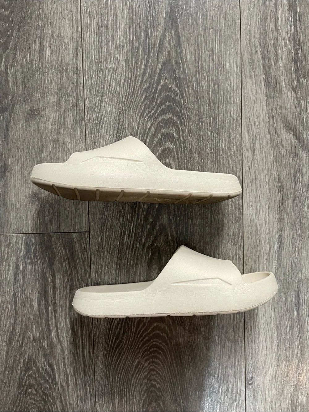 Zara Kids Neutral Cream Slide Sandals